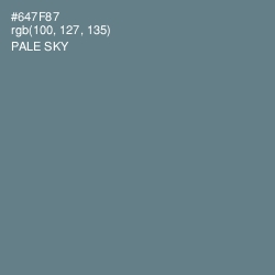 #647F87 - Pale Sky Color Image